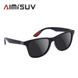 AIMISUV Polarized Sunglasses Men Women Classic Rivet Square Frame Sun glasse for Men Driving Vintage Brand Design Goggles UV400